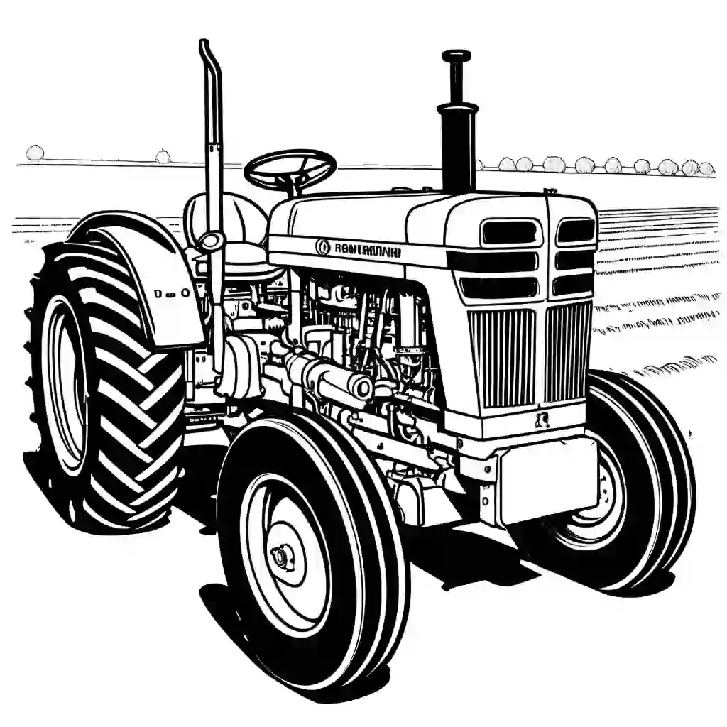 Orchard Type Tractors coloring pages